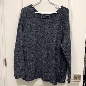Eddie Bauer Navy Scoop Neck Sweater